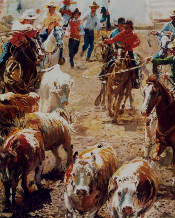 Rodeo Calgary Alberta 24x30